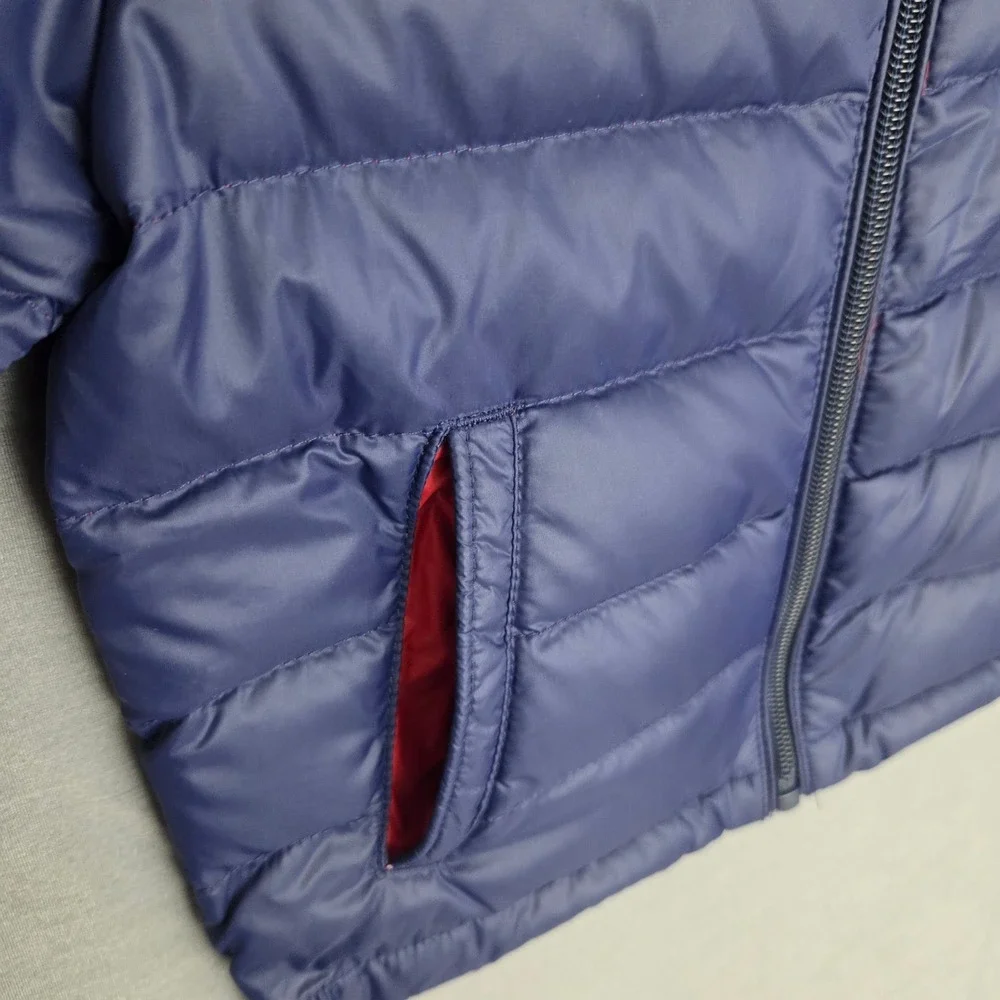 Ralph Lauren Toddler Navy Blue Down Puffer Jacket Packable Red Pony Logo